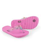 Klapki dziewczęce, japonki, różowe, Bibi Shoes