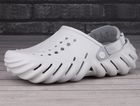 Klapki męskie, szare, Crocs Echo Clog