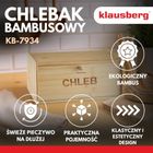 Klausberg, chlebak, pojemnik na pieczywo, bambusowy, kb-7934