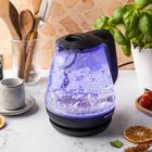 Klausberg, czajnik elektryczny, szklany, LED, 1,2l, KB-9003