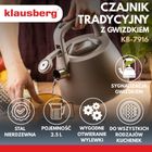 Klausberg, czajnik z gwizdkiem, stalowy, 2,5l, KB-7916