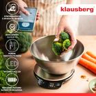 Klausberg, elektroniczna waga kuchenna, bluetooth, 5kg, kb-7939