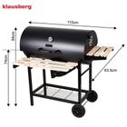 Klausberg, grill węglowy na kółkach z półkami, kb-9033