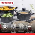 Klausberg, zestaw garnków marmurkowych, 7 elementów, kb-7962