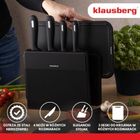Klausberg, zestaw noży i desek kuchennych w stojaku, kb-7980
