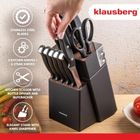 Klausberg, zestaw noży kuchennych i do steków w bloku, kb-7985