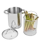 Könighoffer, wysoki garnek z sitkiem, indukcja, 4l, 16-21 cm