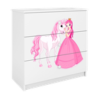 Kocot Kids, Babydreams, komoda, biała, księżniczka konik