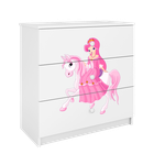 Kocot Kids, Babydreams, komoda, biała, księżniczka na koniku