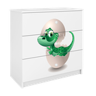Kocot Kids, Babydreams, komoda, biała, mały dino