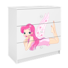 Kocot Kids, Babydreams, komoda, biała, wróżka ze skrzydełkami