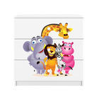 Kocot Kids, Babydreams, komoda, biała, zoo