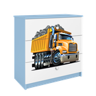 Kocot Kids, Babydreams, komoda, niebieska, ciężarówka