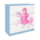 Kocot Kids, Babydreams, komoda, niebieska, księżniczka na koniku
