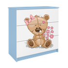 Kocot Kids, Babydreams, komoda, niebieska, miś kwiatki