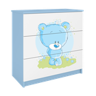 Kocot Kids, Babydreams, komoda, niebieska, niebieski miś