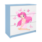 Kocot Kids, Babydreams, komoda, niebieska, wróżka z motylkami