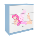 Kocot Kids, Babydreams, komoda, niebieska, wróżka ze skrzydełkami