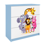 Kocot Kids, Babydreams, komoda, niebieska, zoo