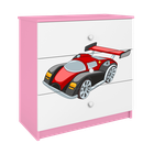 Kocot Kids, Babydreams, komoda, różowa, auto wyścigowe