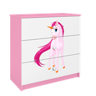 Kocot Kids, Babydreams, komoda, różowa, jednorożec