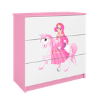 Kocot Kids, Babydreams, komoda, różowa, księżniczka na koniku