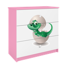 Kocot Kids, Babydreams, komoda, różowa, mały dino