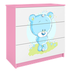 Kocot Kids, Babydreams, komoda, różowa, niebieski miś