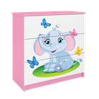 Kocot Kids, Babydreams, komoda, różowa, słonik