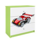 Kocot Kids, Babydreams, komoda, zielona, auto wyścigowe