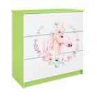 Kocot Kids, Babydreams, komoda, zielona, konik