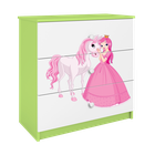 Kocot Kids, Babydreams, komoda, zielona, księżniczka konik