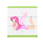 Kocot Kids, Babydreams, komoda, zielona, wróżka ze skrzydełkami