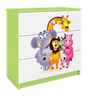 Kocot Kids, Babydreams, komoda, zielona, zoo