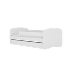 Kocot Kids, Babydreams, łóżko z materacem, białe, zoo, 70-140 cm