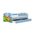 Kocot Kids, Babydreams, łóżko z materacem, niebieskie, safari, 70-140 cm