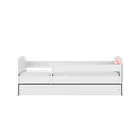 Kocot Kids, Babydreams, łóżko z szufladą, białe, miś motylki, 80-160 cm