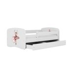 Kocot Kids, Babydreams, łóżko z szufladą, białe, tancerka, 80-160 cm