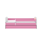 Kocot Kids, Babydreams, łóżko z szufladą i materacem, różowe, miś motylki, 70-140 cm