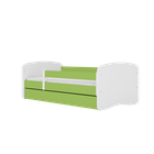 Kocot Kids, Babydreams, łóżko z szufladą i materacem, zielone, szop, 70-140 cm