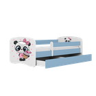 Kocot Kids, Babydreams, łóżko z szufladą, niebieskie, panda z babeczką, 80-180 cm