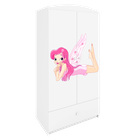 Kocot Kids, Babydreams, szafa, biała, wróżka ze skrzydełkami, 181.2-52-90 cm
