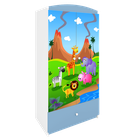 Kocot Kids, Babydreams, szafa, niebieska, safari, 181.2-52-90 cm