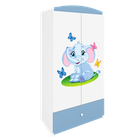 Kocot Kids, Babydreams, szafa, niebieska, słonik, 181.2-52-90 cm