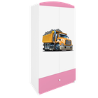 Kocot Kids, Babydreams, szafa, różowa, ciężarówka, 181.2-52-90 cm