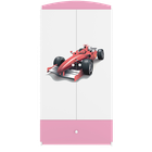 Kocot Kids, Babydreams, szafa, różowa, formuła, 181.2-52-90 cm