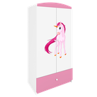Kocot Kids, Babydreams, szafa, różowa, jednorożec, 181.2-52-90 cm
