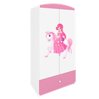 Kocot Kids, Babydreams, szafa, różowa, księżniczka na koniku, 181.2-52-90 cm