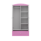 Kocot Kids, Babydreams, szafa, różowa, wróżka z motylkami, 181.2-52-90 cm