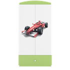 Kocot Kids, Babydreams, szafa, zielona, formuła, 181.2-52-90 cm